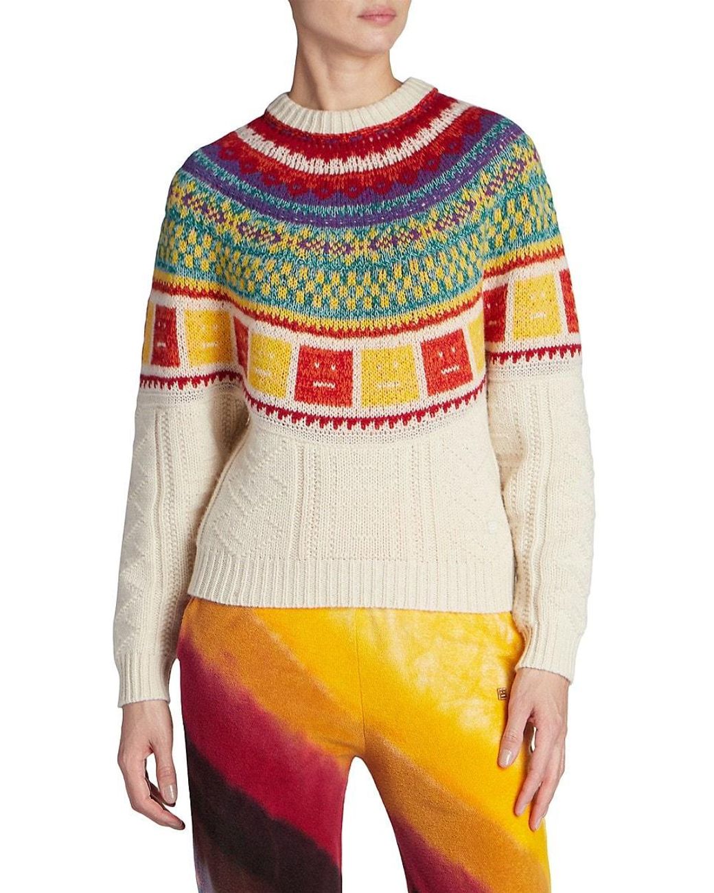 Acne sales rainbow sweater