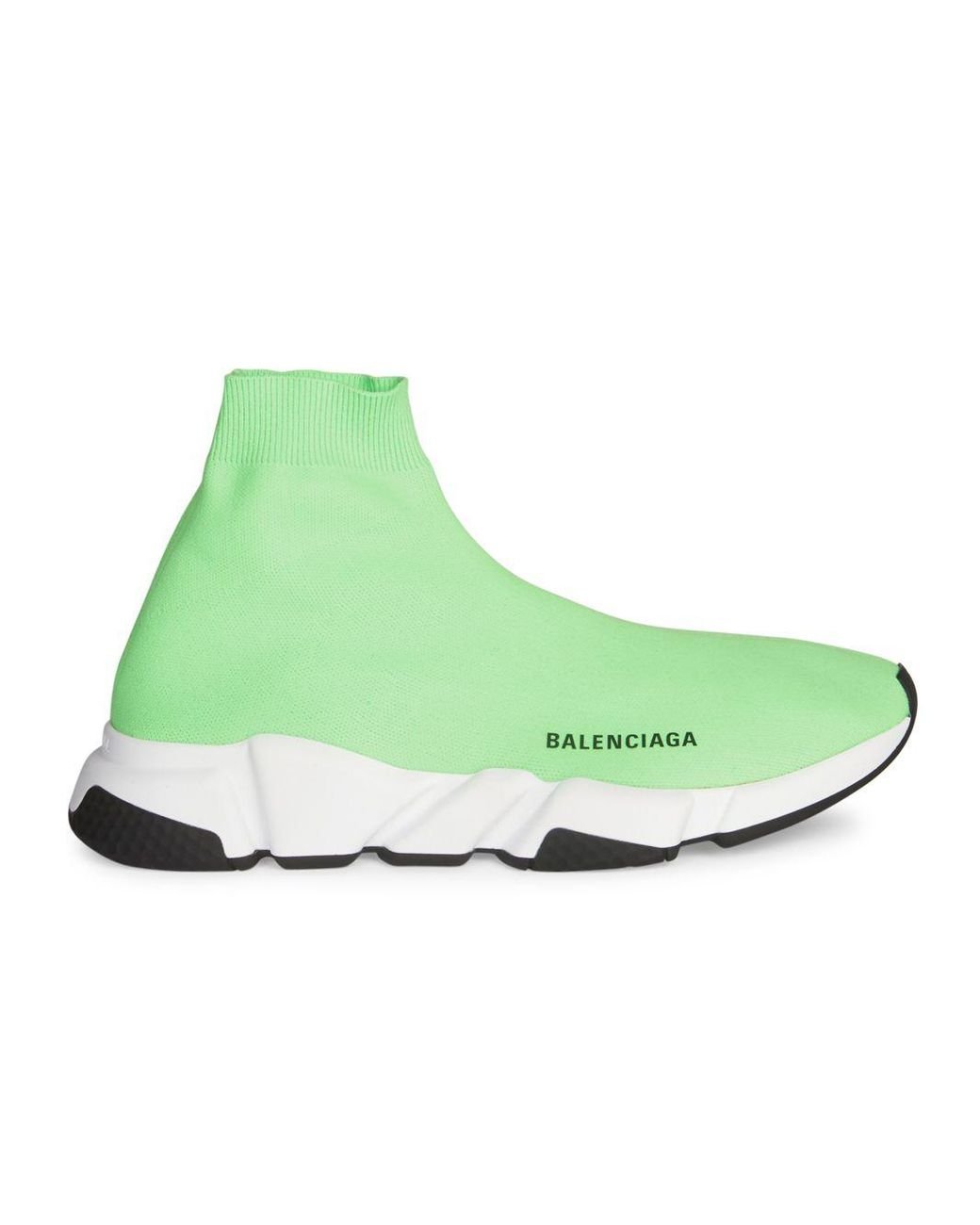 Balenciaga Speed Trainer Sock Sneakers in Green for Men | Lyst