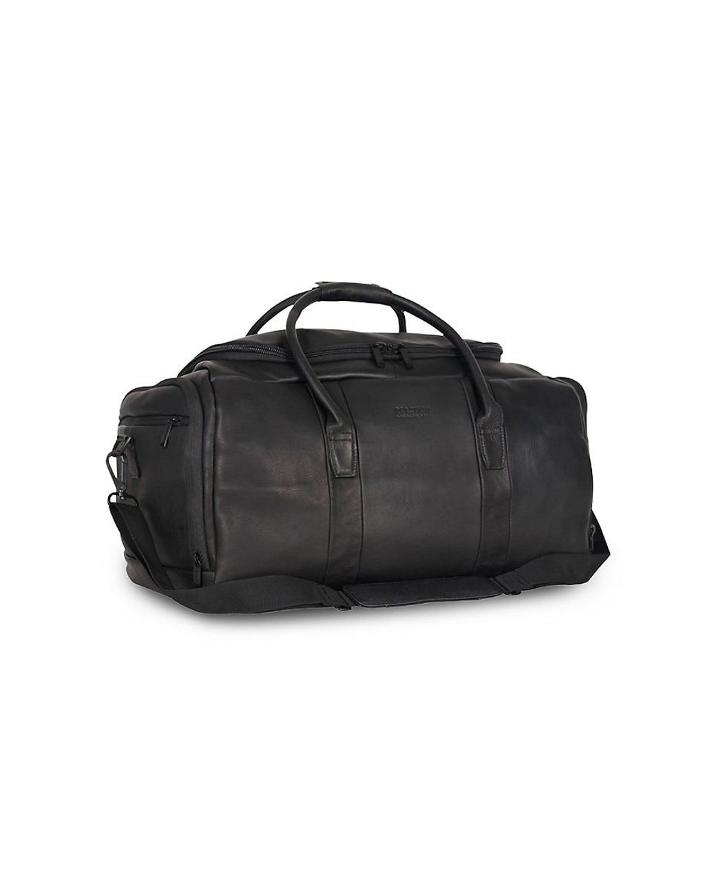 Kenneth cole leather duffle bag hotsell