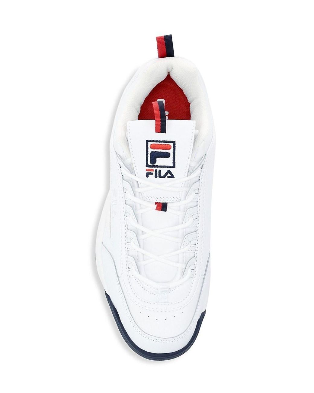 White fila store shoes price