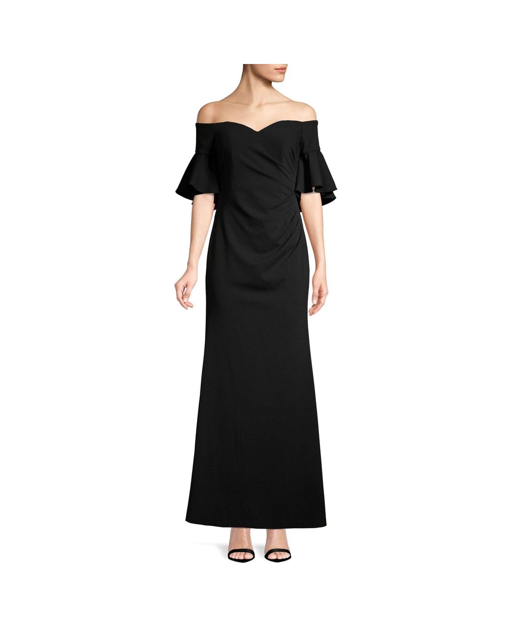 calvin klein black evening gowns