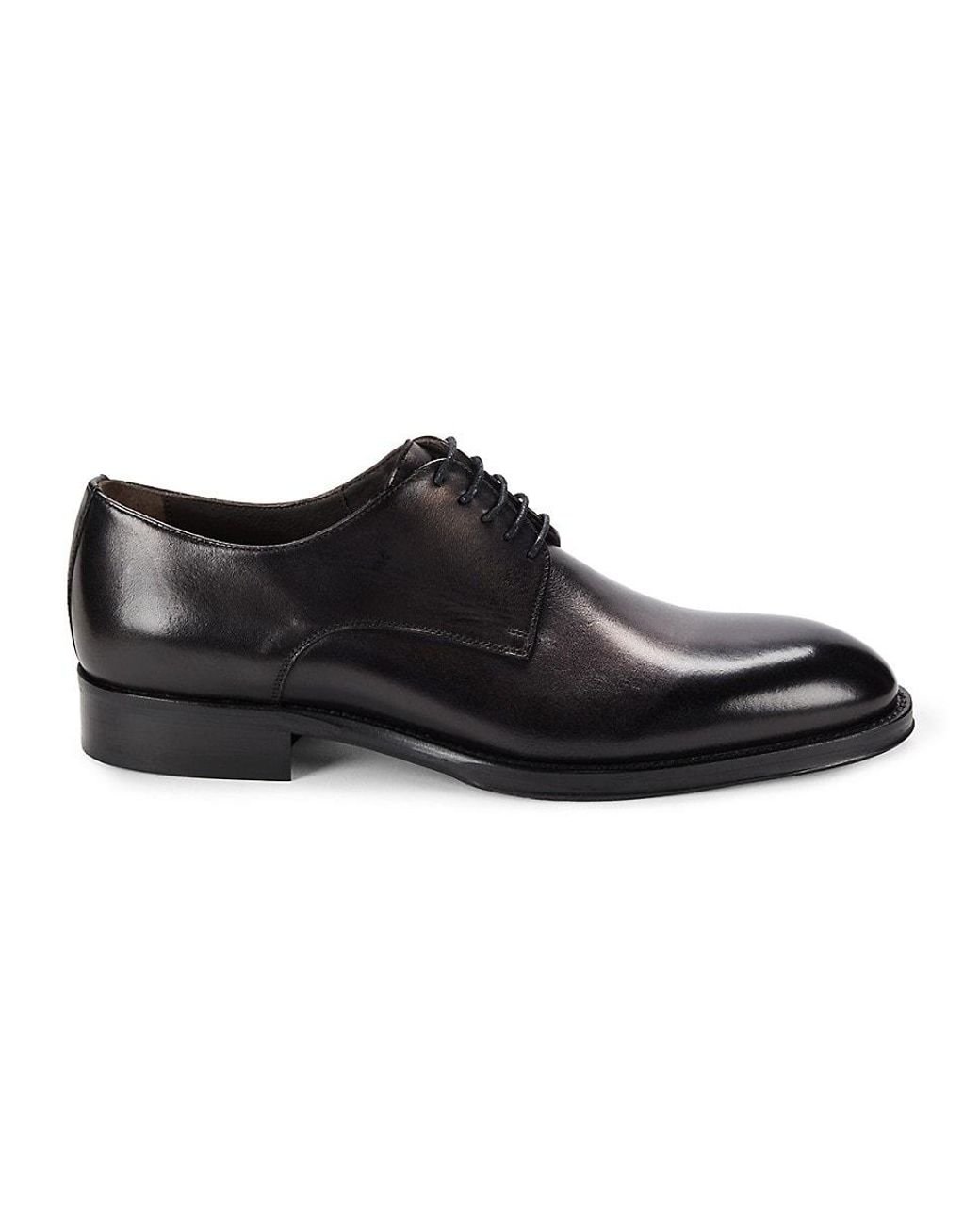 Bruno Magli Cilo Leather Derby Shoes in Black for Men Lyst