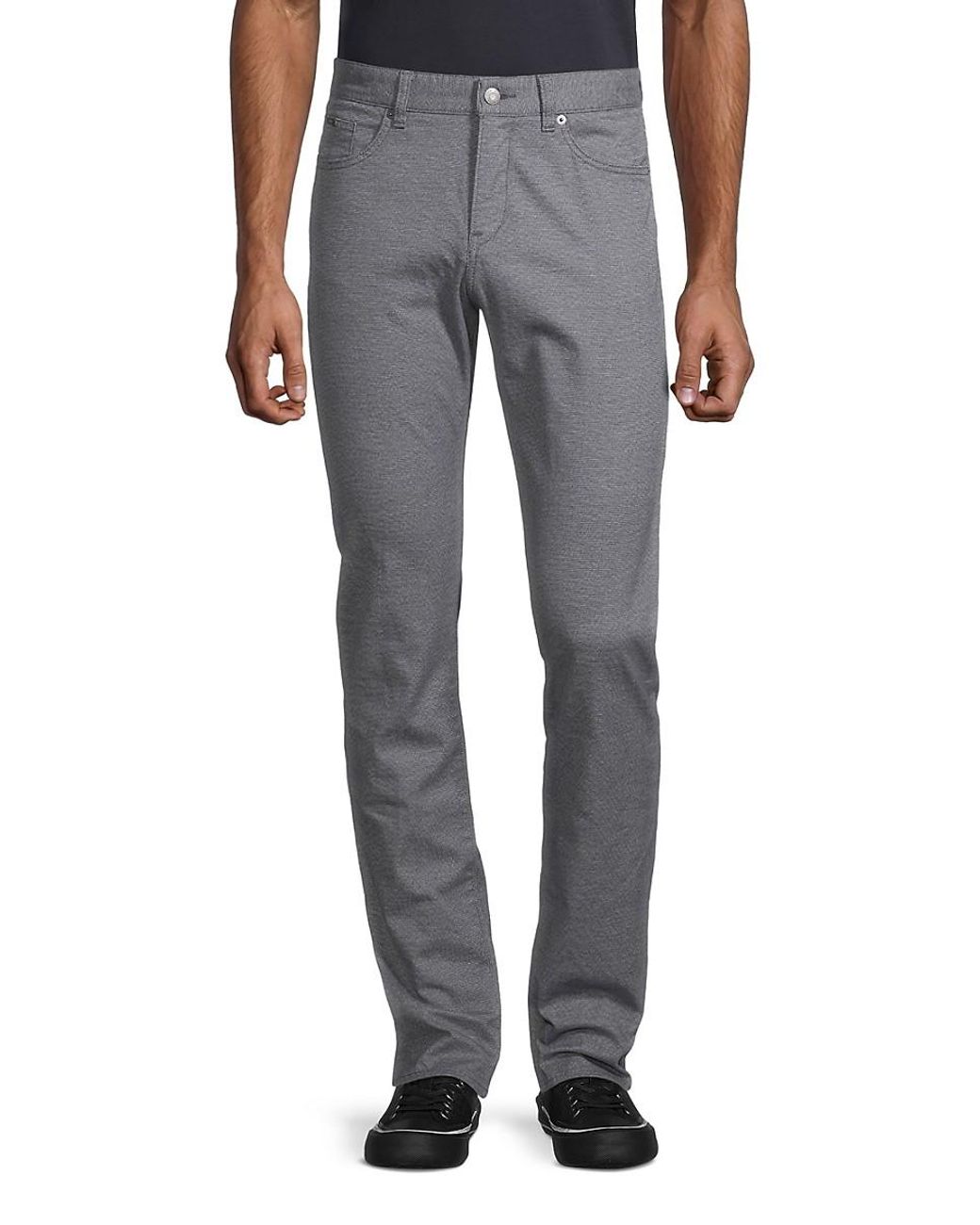 BOSS by HUGO BOSS Delaware 3 Slim-fit Five-pocket Pants in Gray for Men ...