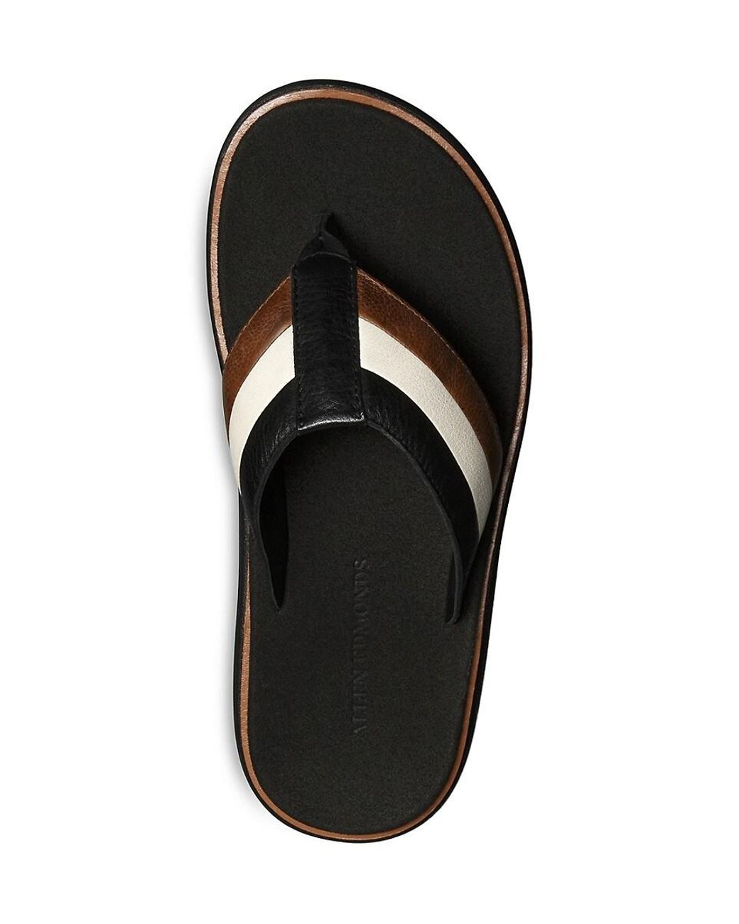 Allen Edmonds Naples Leather Thong Sandals in Black for Men Lyst UK