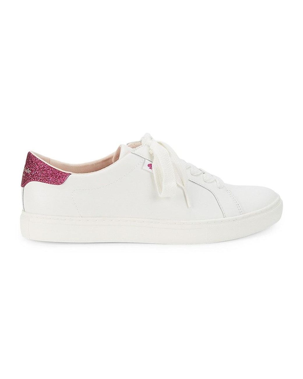 kate spade white leather sneakers
