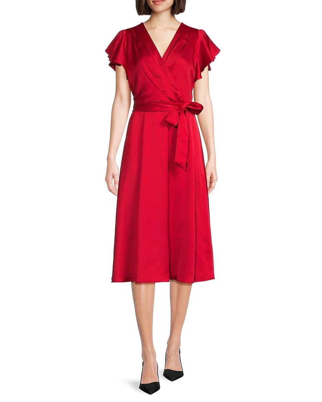 Dkny red dress new arrivals
