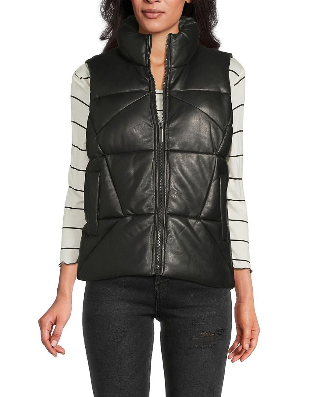 Andrew marc women's vest best sale