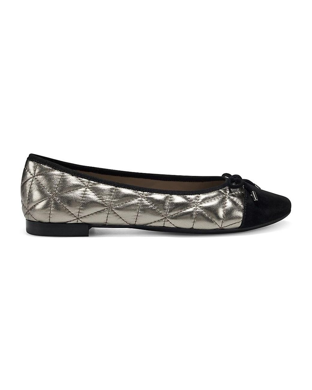 Aerosoles Synthetic Celia Quilted Ballet Flats in Gray Lyst