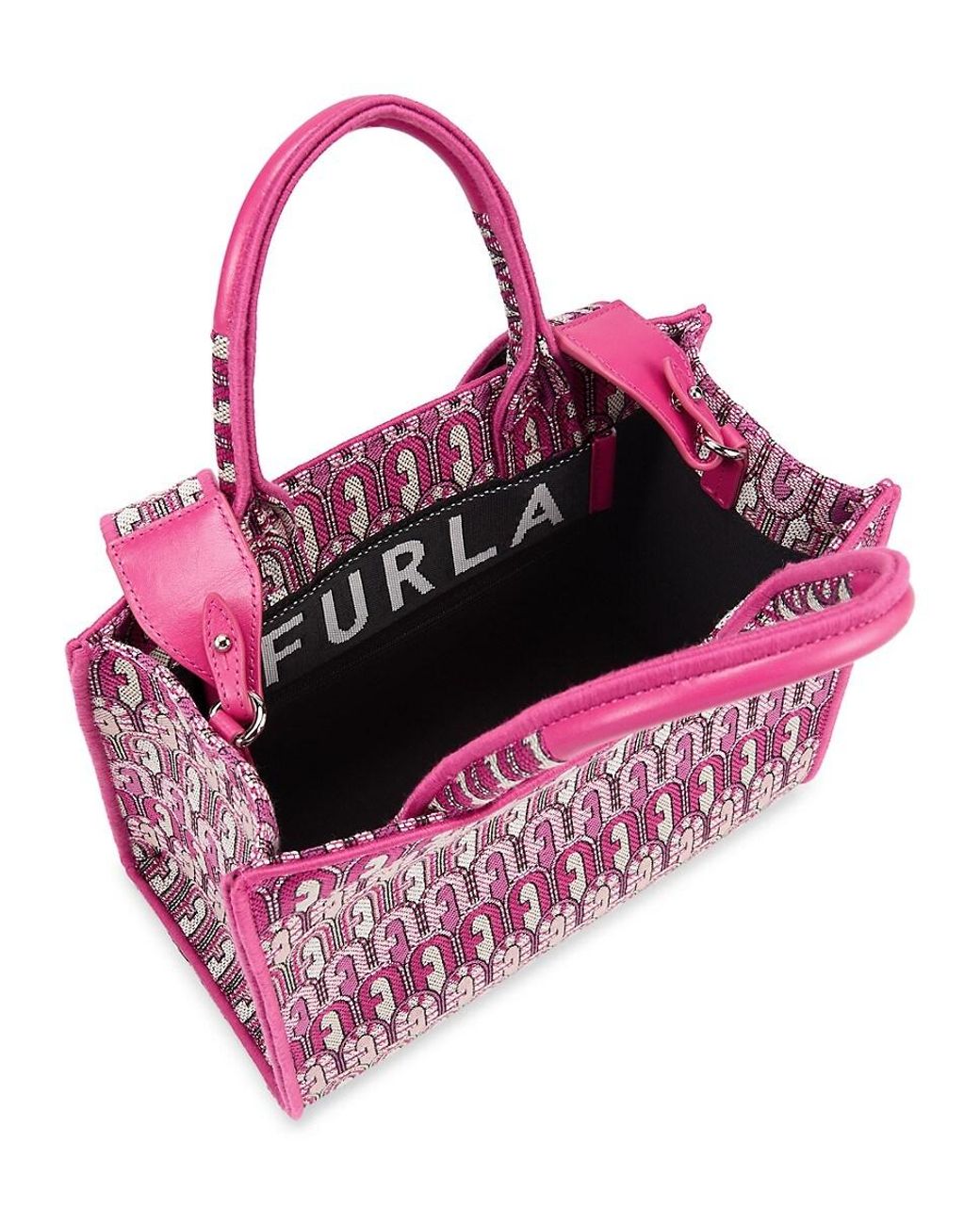 【送料&関税込】Furla Flow Logo Plaque Tote Bag Furla Furla Flow Logo Plaque Large Tote Bag - Tote Bags