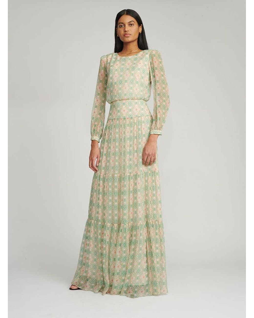 Saloni Silk Isabel Dress | Lyst