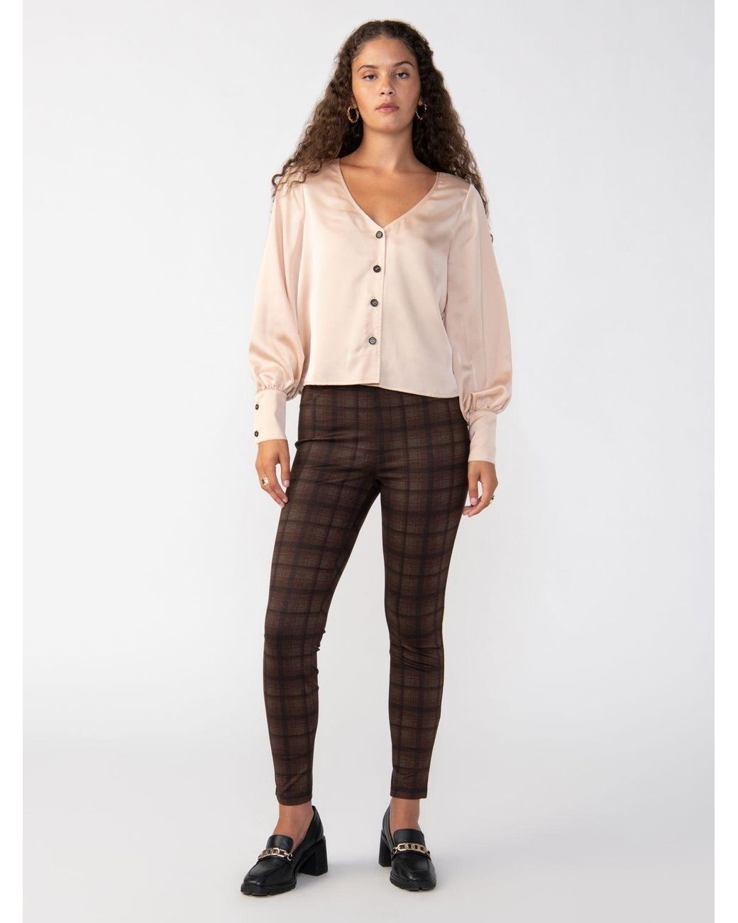 Sanctuary red store plaid leggings
