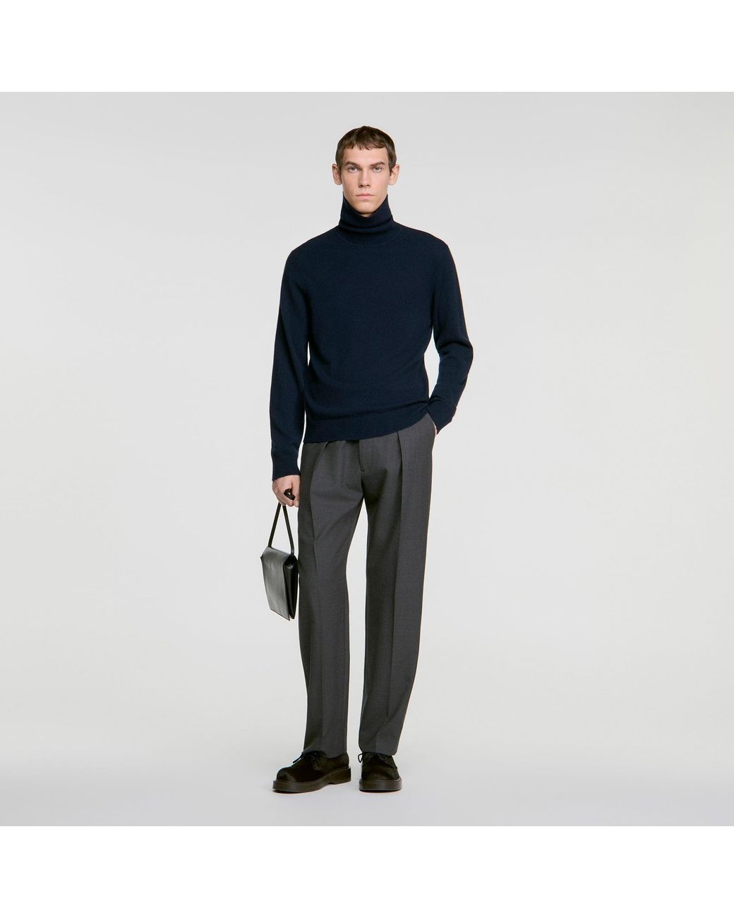 Pull col roulé en cachemire Sandro pour homme en coloris Blue
