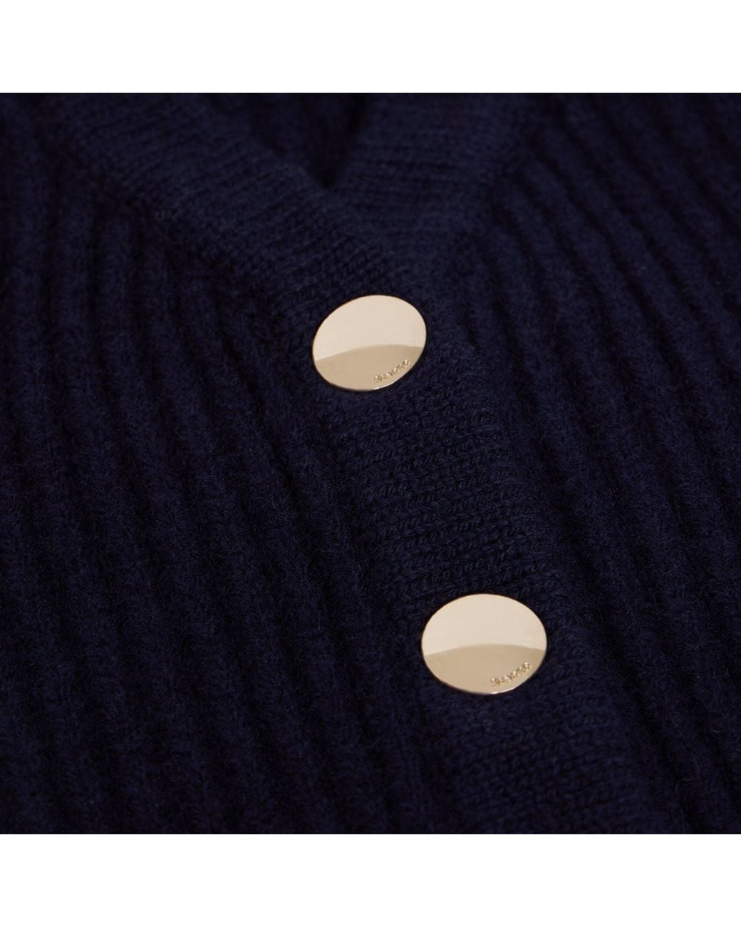 Sandro Blue Ribbed Wool Balaclava