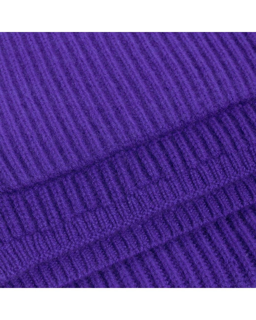 Sandro Purple Wool And Cashmere Scarf