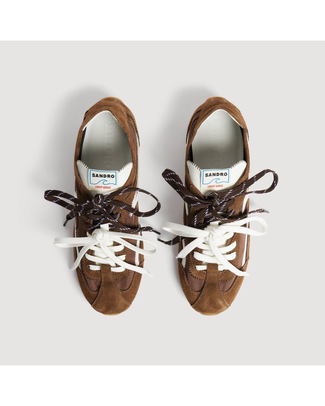 Sandro Brown Light Wave Sneakers