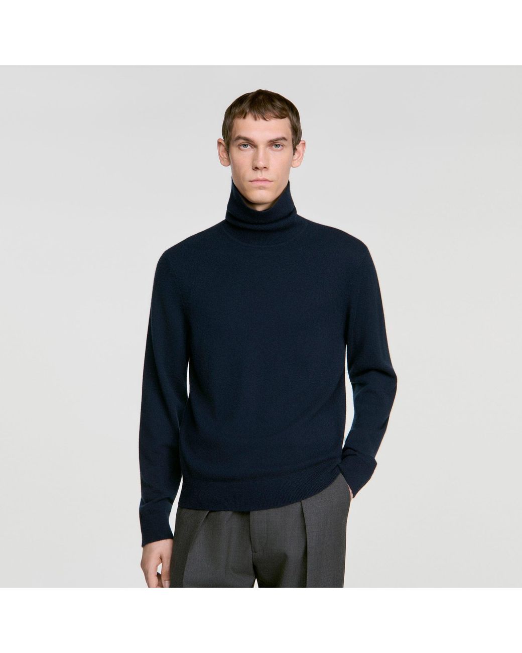 Pull col roulé en cachemire Sandro pour homme en coloris Blue