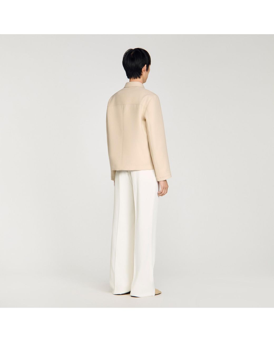 Blouson zippé Sandro pour homme en coloris Natural