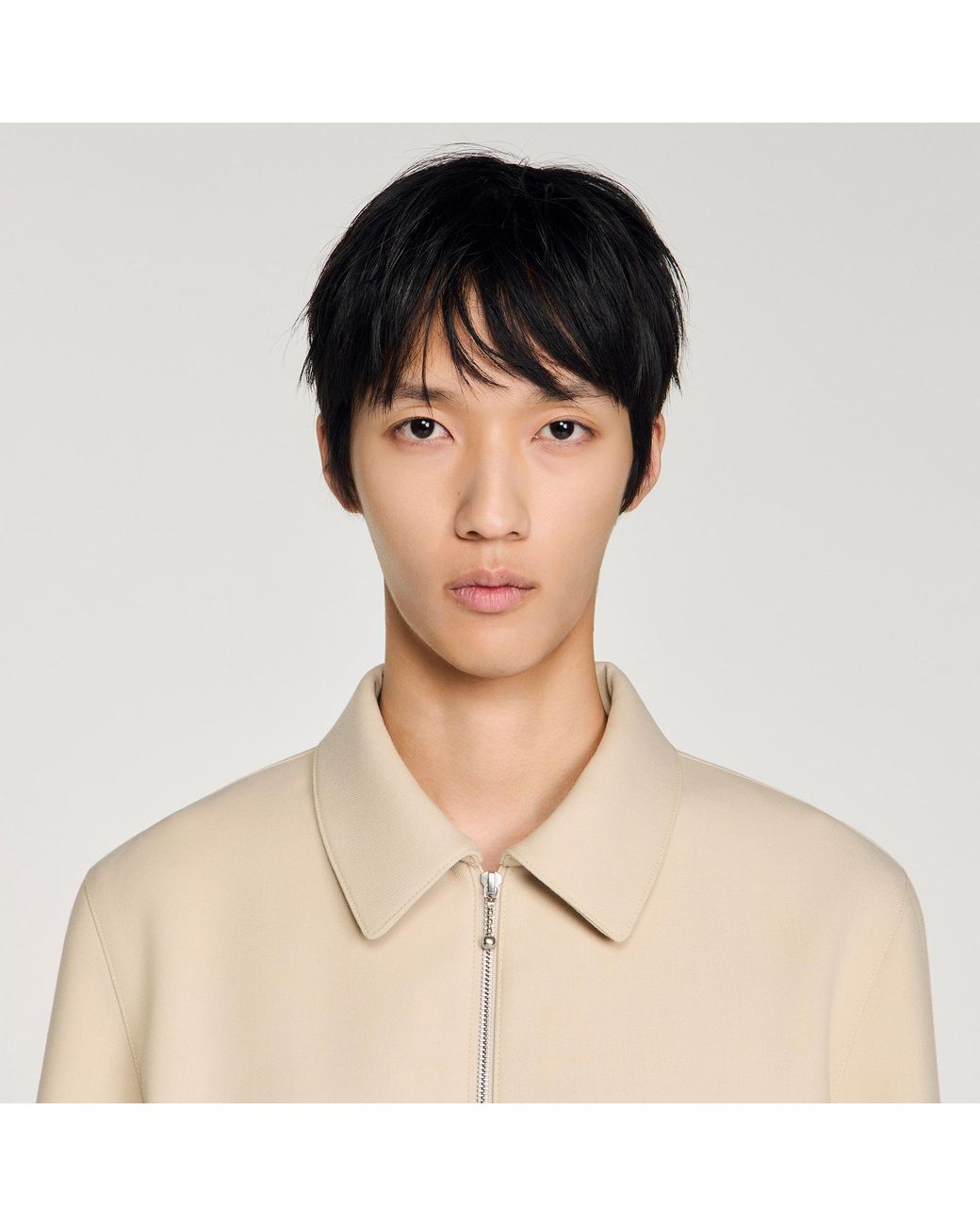 Blouson zippé Sandro pour homme en coloris Natural