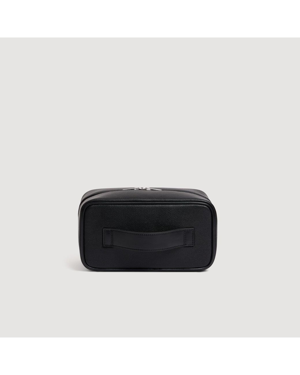Sandro Black Reconstituted Leather Pouch for men