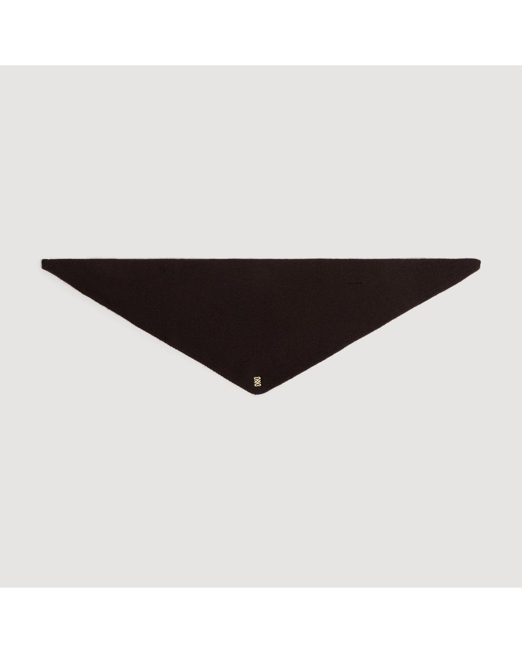Sandro Black Wool Pull Through Scarf