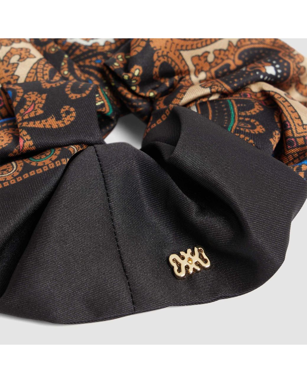 Sandro Brown Bandana Print Scrunchie