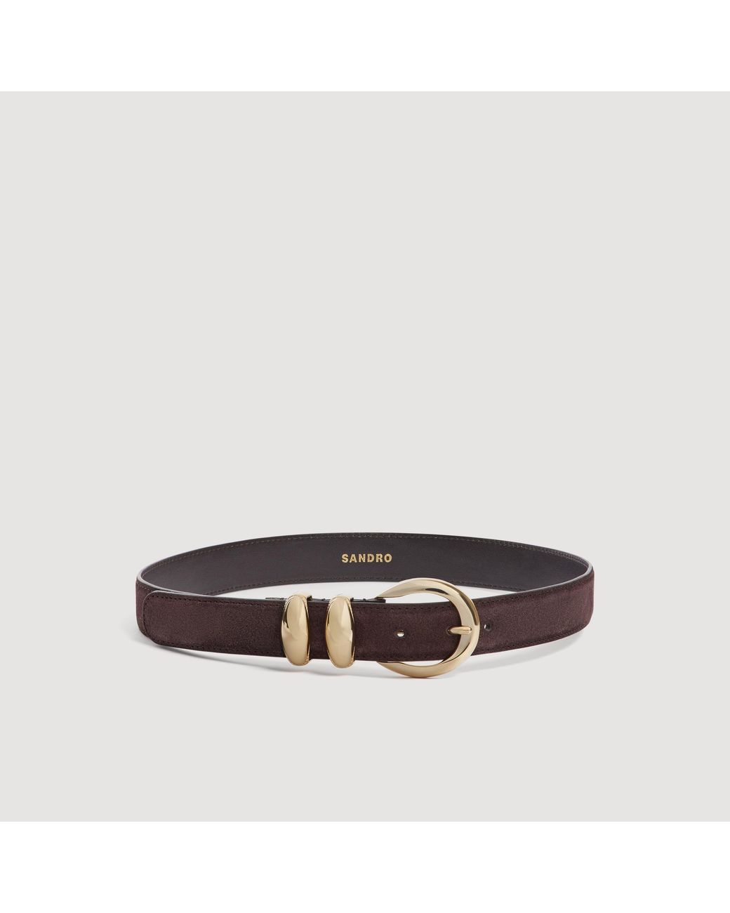 Sandro Brown Suede Leather Belt