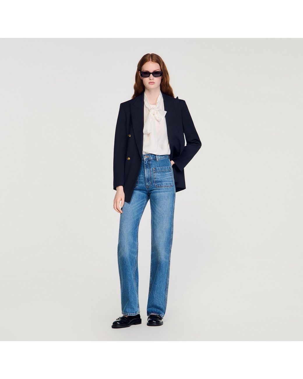 Sandro Blue Faded Jeans