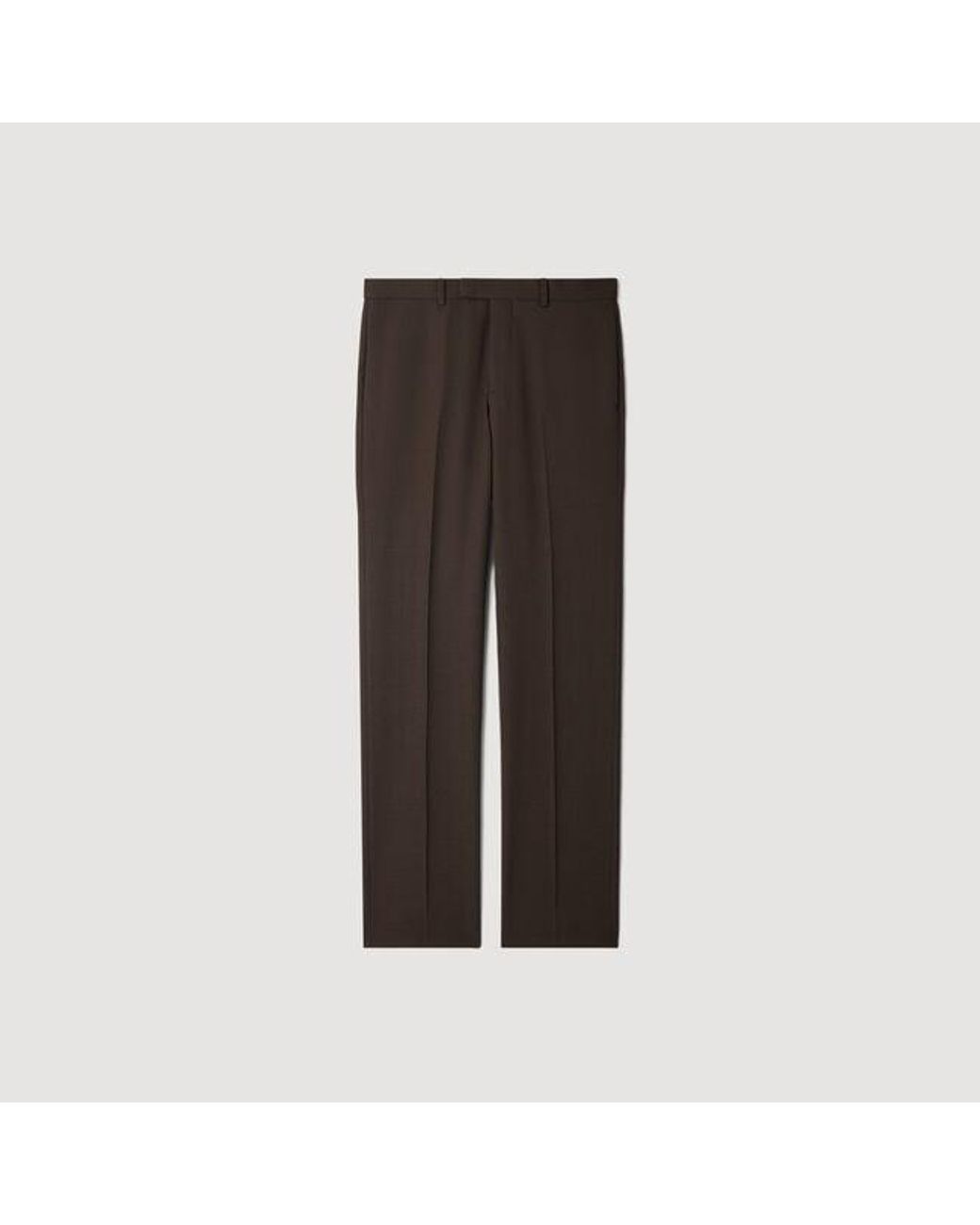 Sandro Black Wool Suit Trousers for men