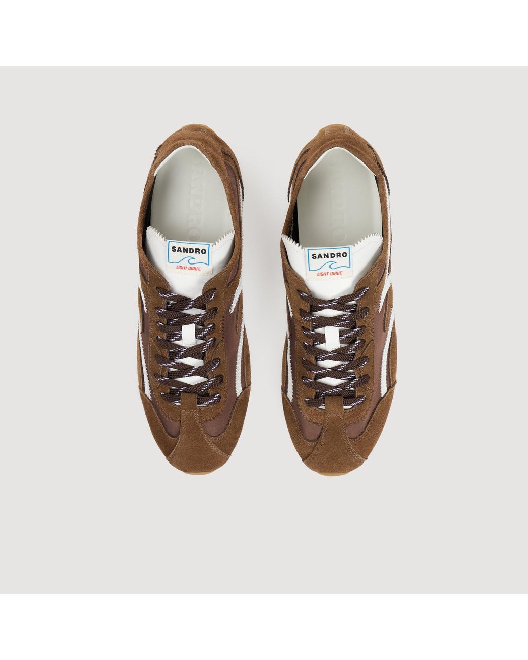 Sandro Brown Light Wave Sneakers
