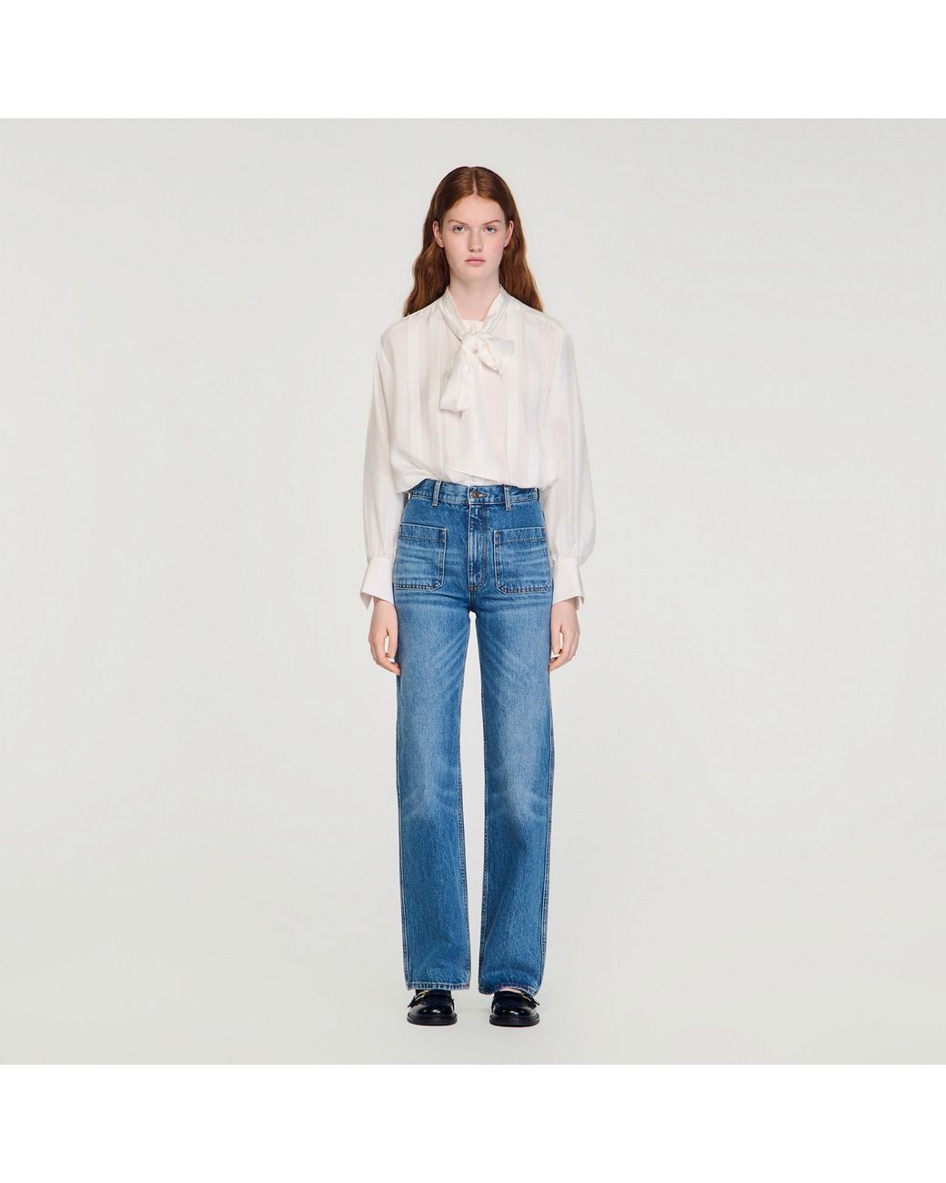 Sandro Blue Faded Jeans