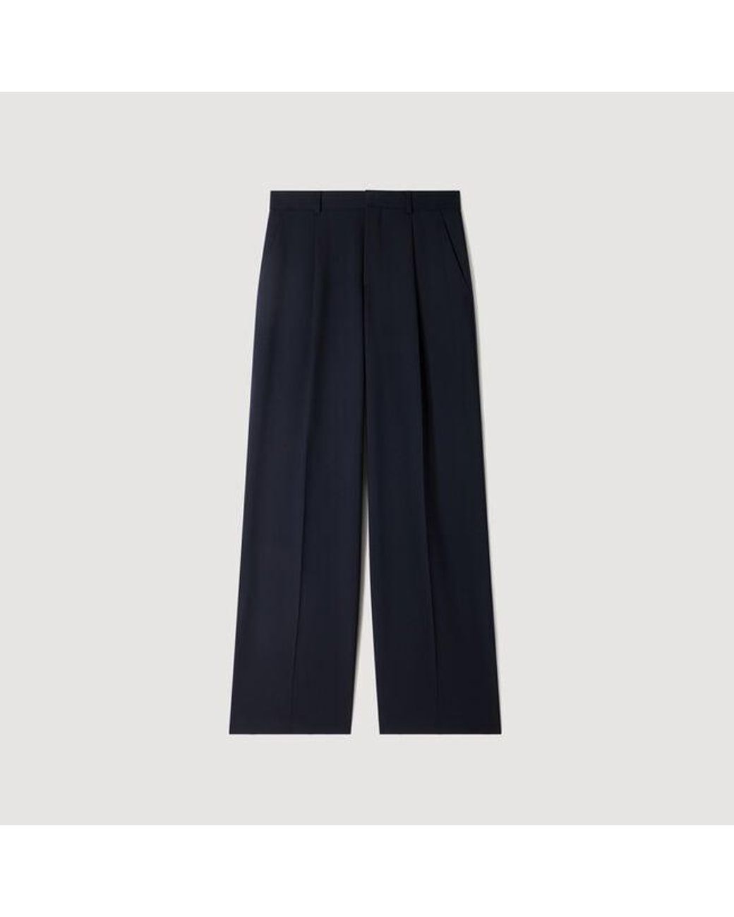 Sandro Blue Wool Suit Trousers for men
