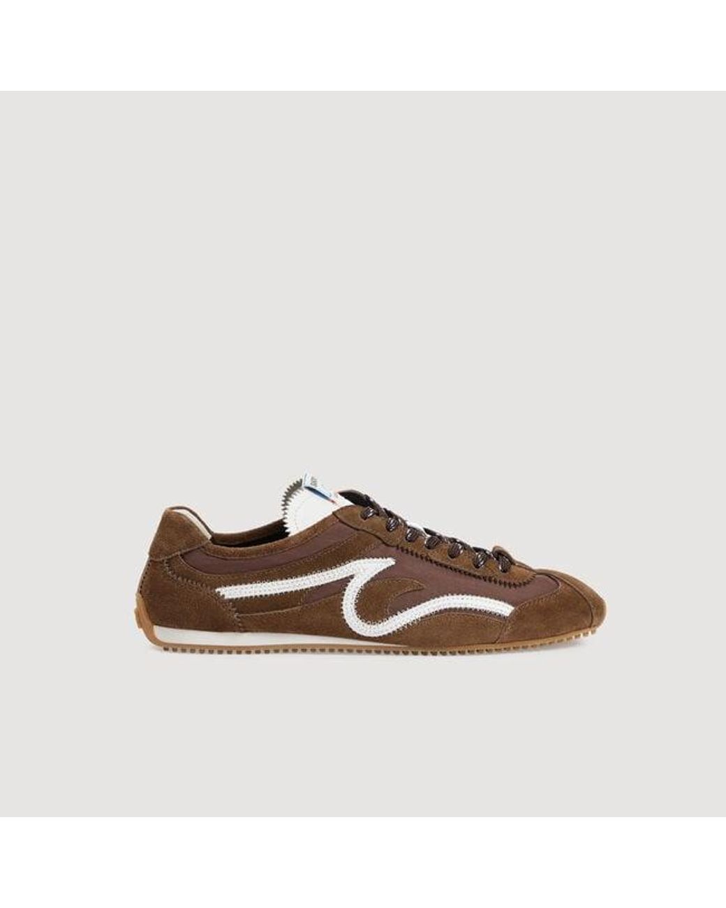 Sandro Brown Light Wave Sneakers