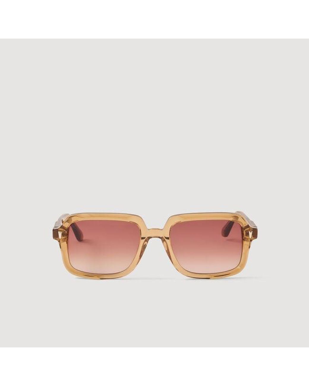 Sandro Pink Thin-Armed Sunglasses