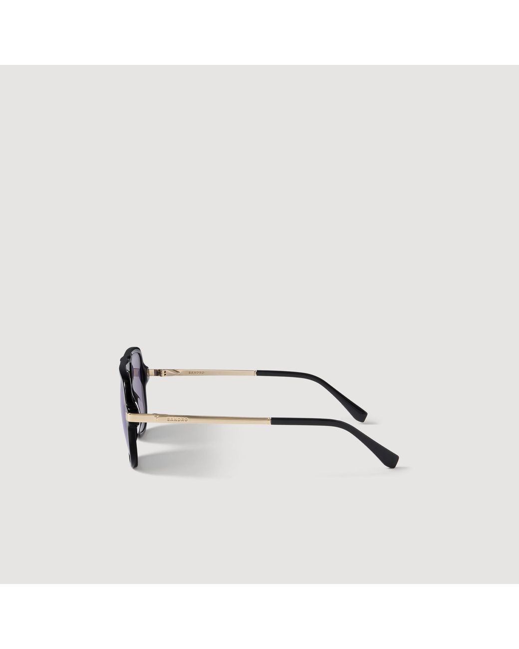 Sandro Purple Metal And Acetate Sunglasses
