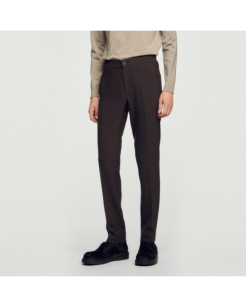 Sandro Blue Jersey Trousers for men