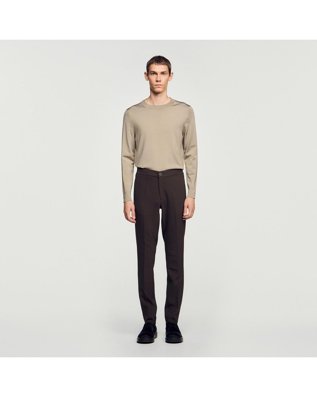 Sandro Blue Jersey Trousers for men