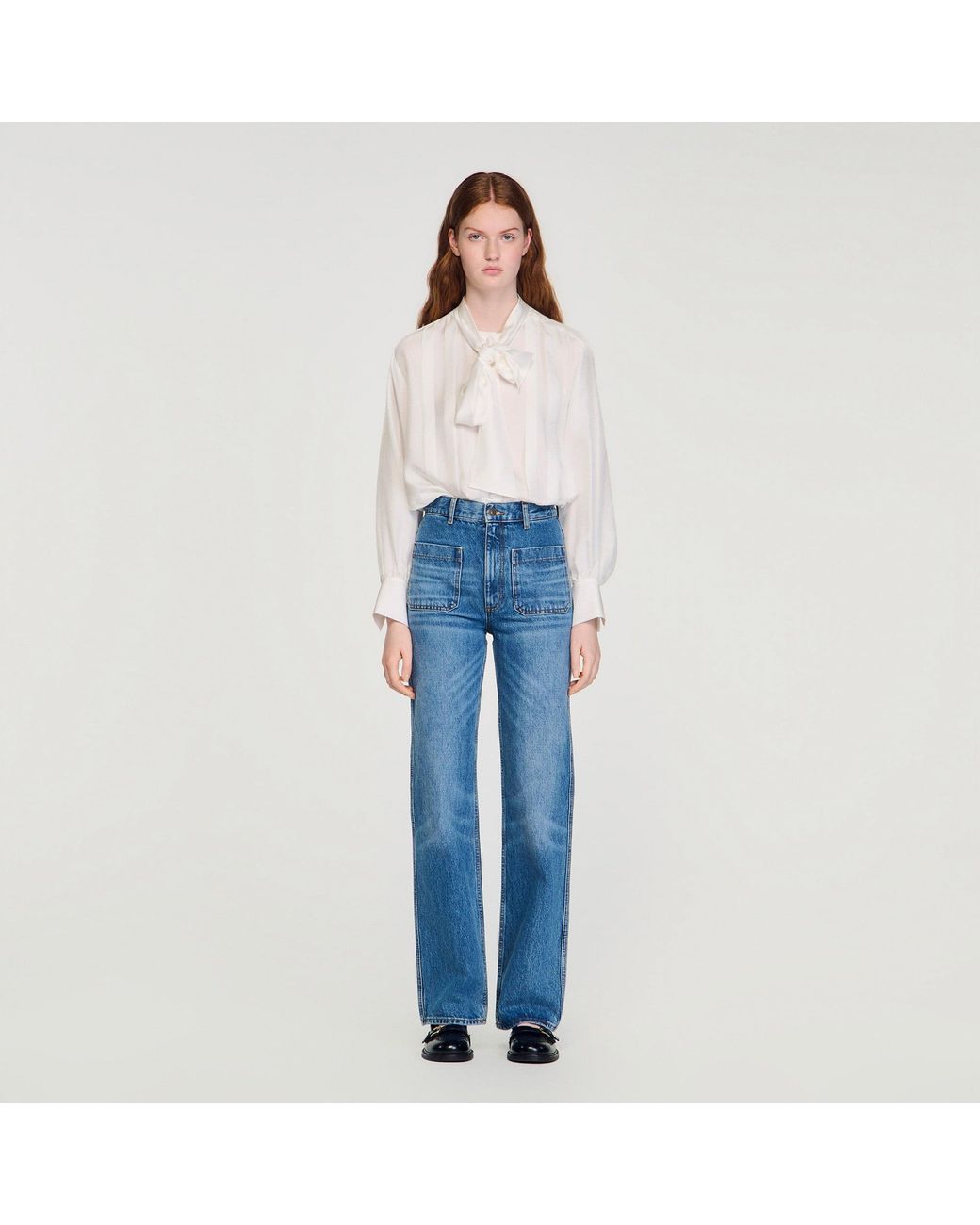 Sandro Blue Faded Jeans