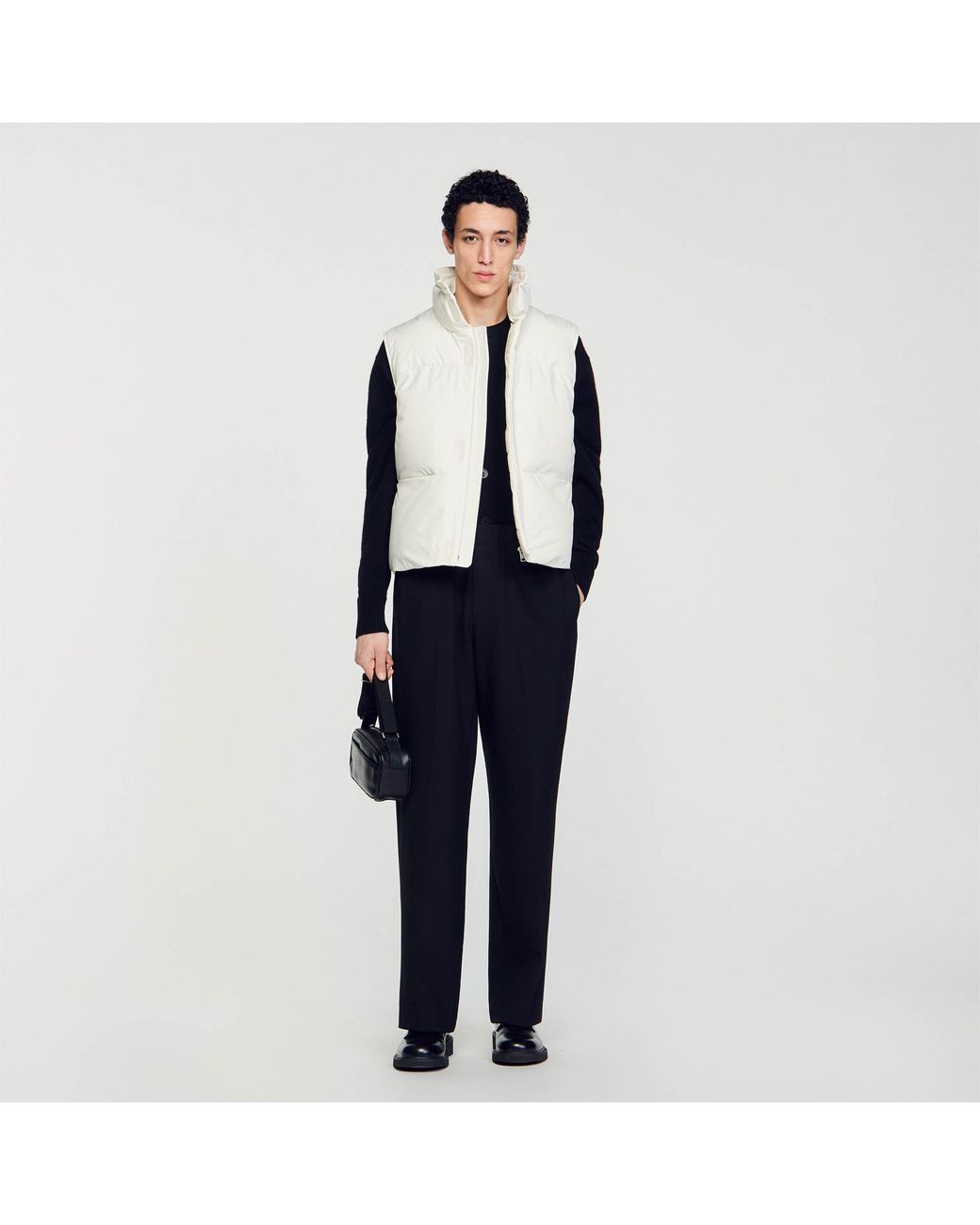 Doudoune sans manches Sandro pour homme en coloris Gris Lyst