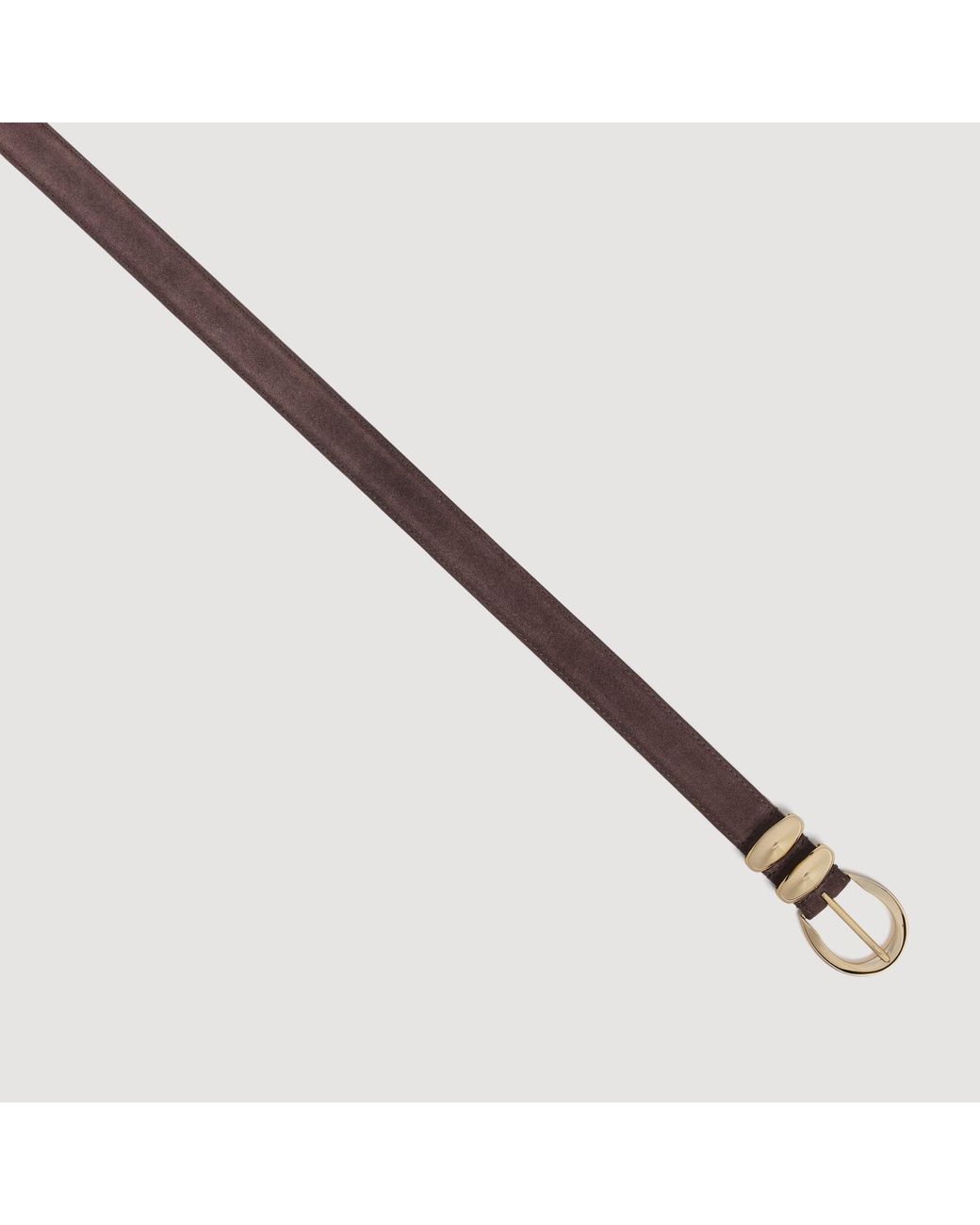 Sandro Brown Suede Leather Belt