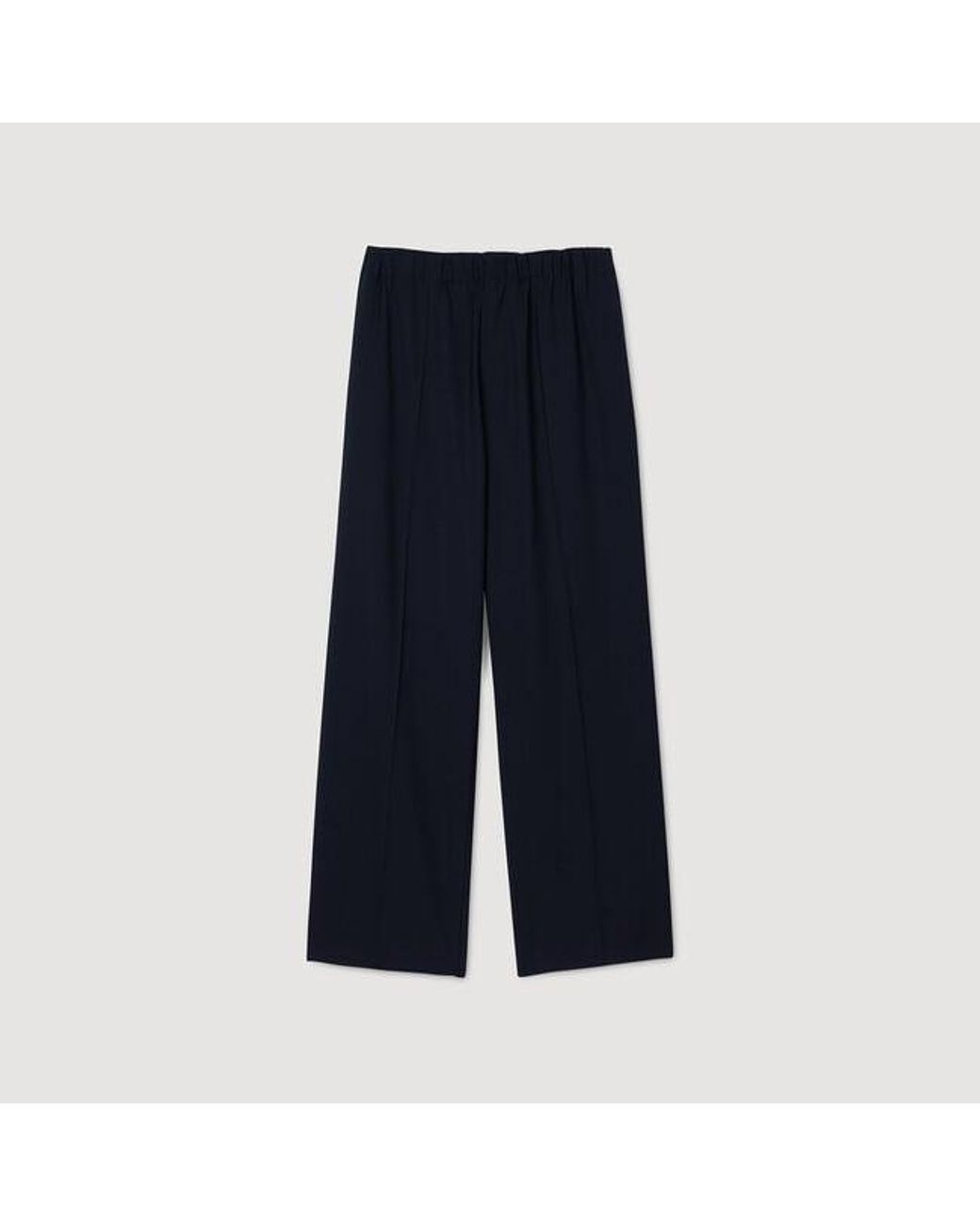 Sandro Blue Wide-Leg Trousers for men