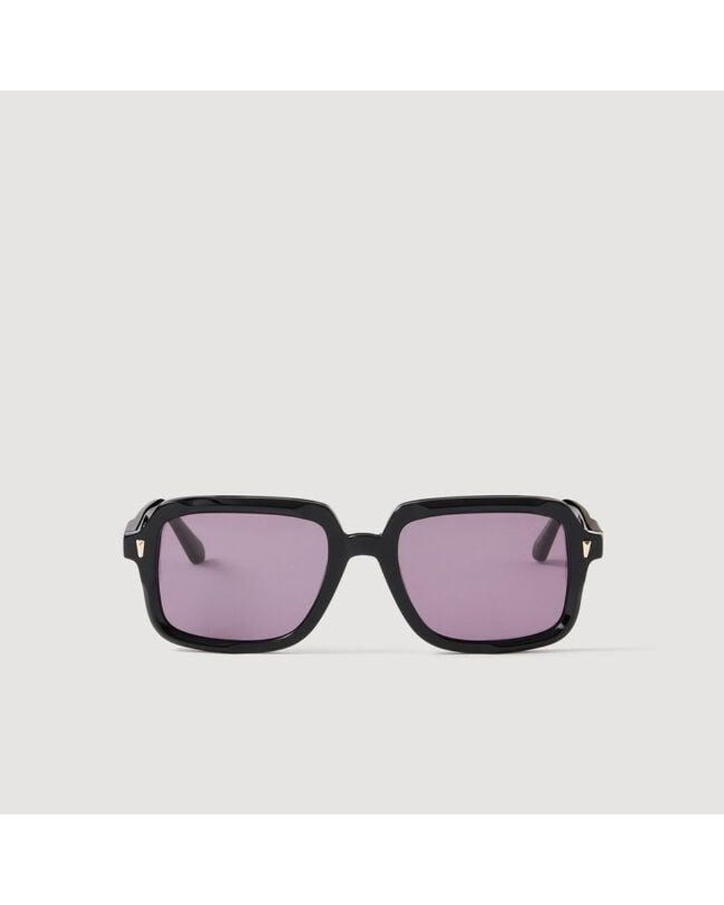 Sandro Black Thin-Armed Sunglasses