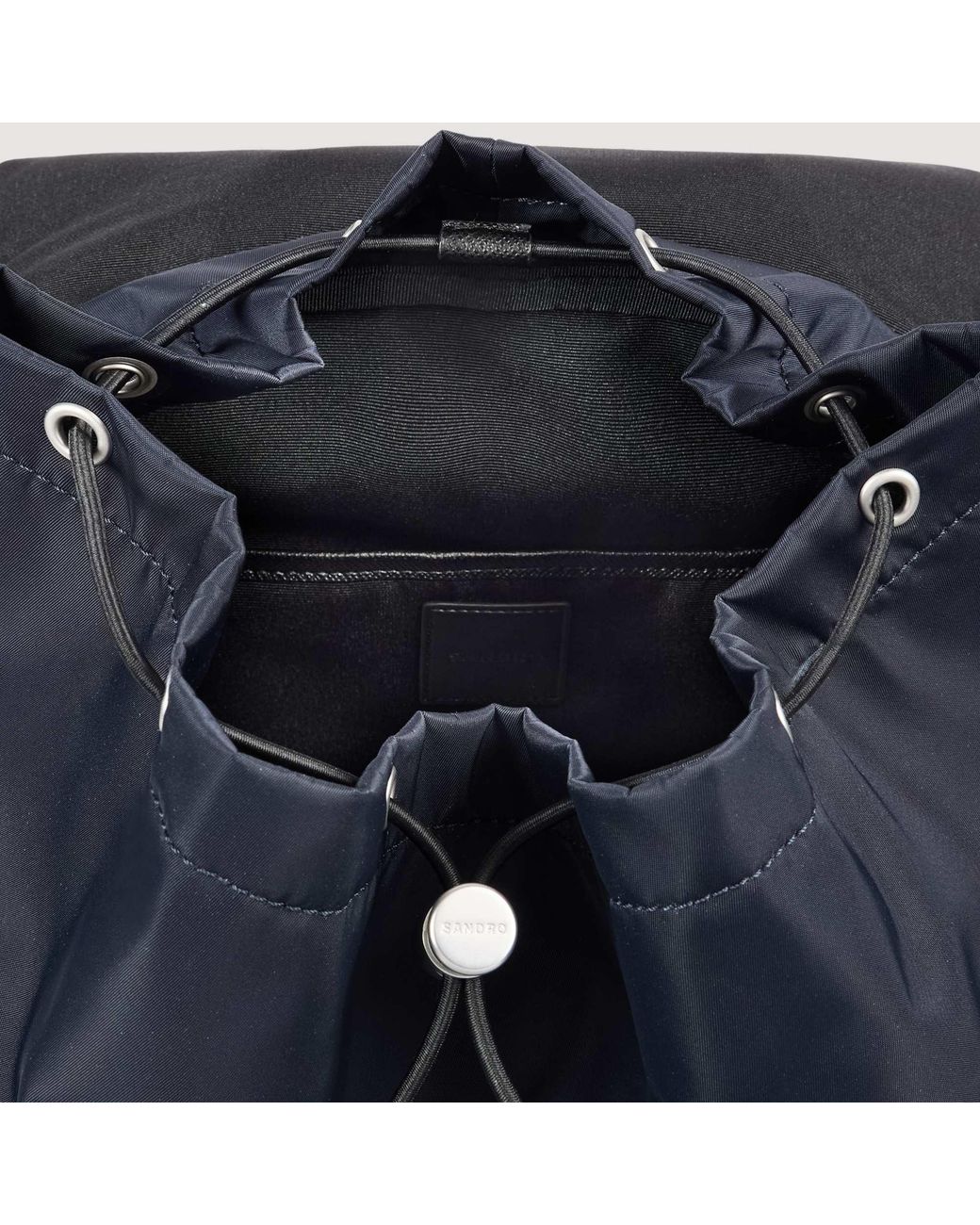 Sandro Blue Nylon Backpack for men