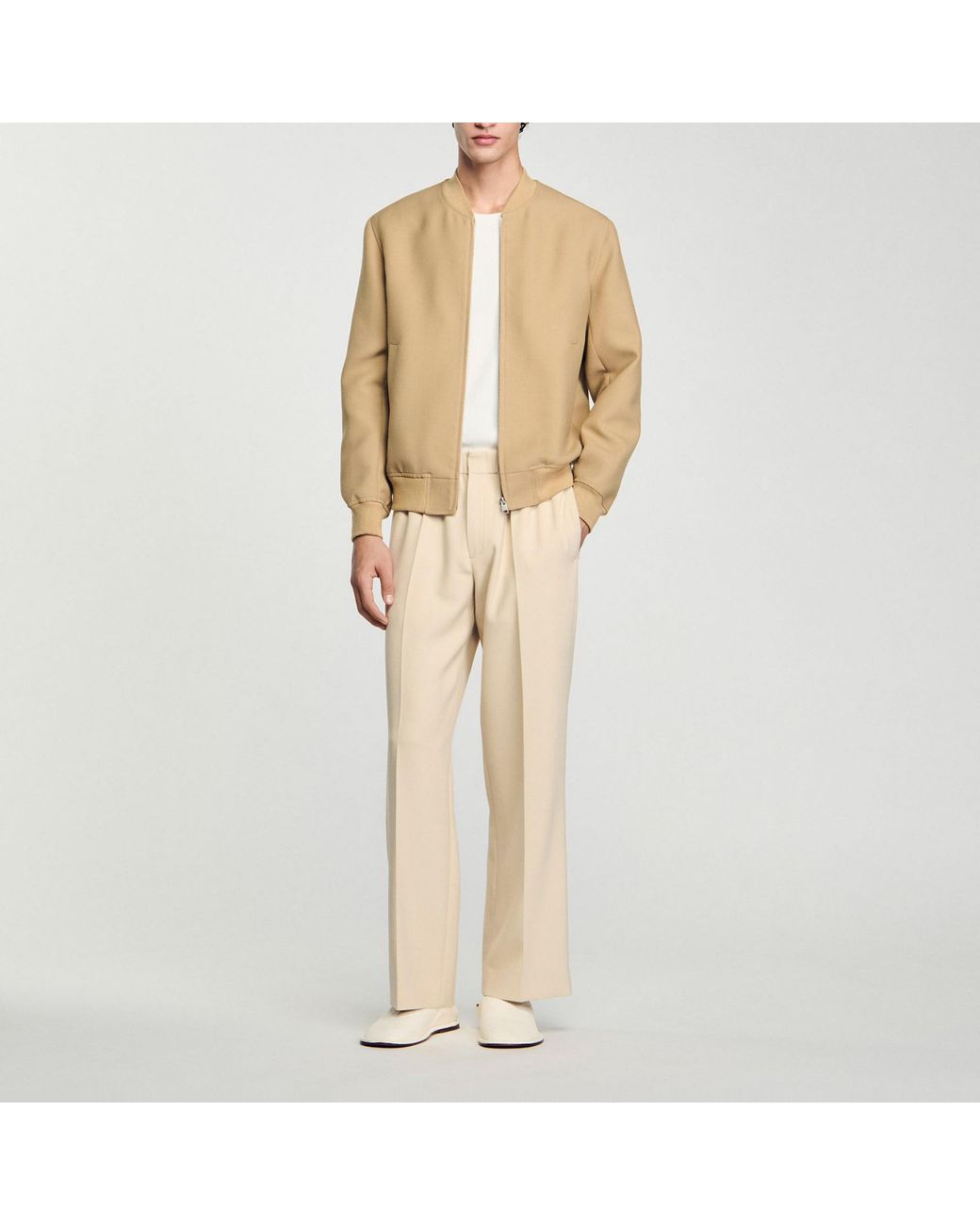 Blouson zippé Sandro pour homme en coloris Natural