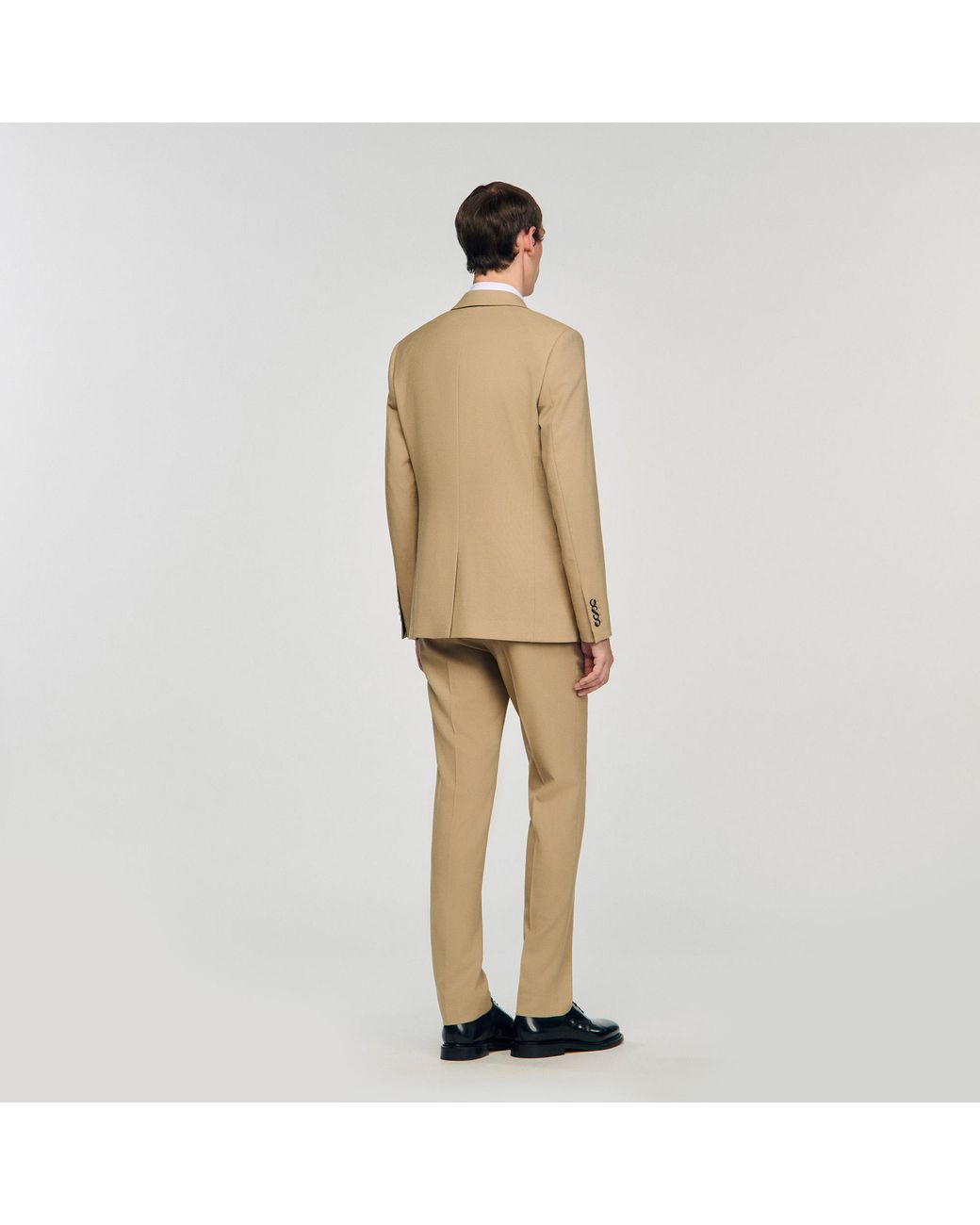 Sandro Natural Wool Suit Jacket for men