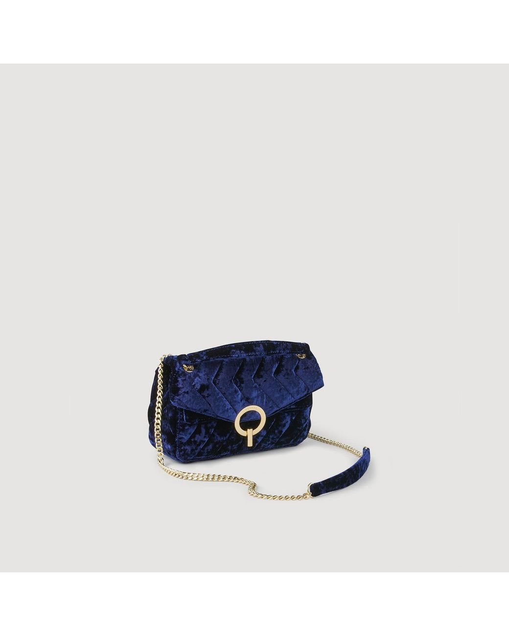 Sac Yza en velours Sandro en coloris Bleu | Lyst