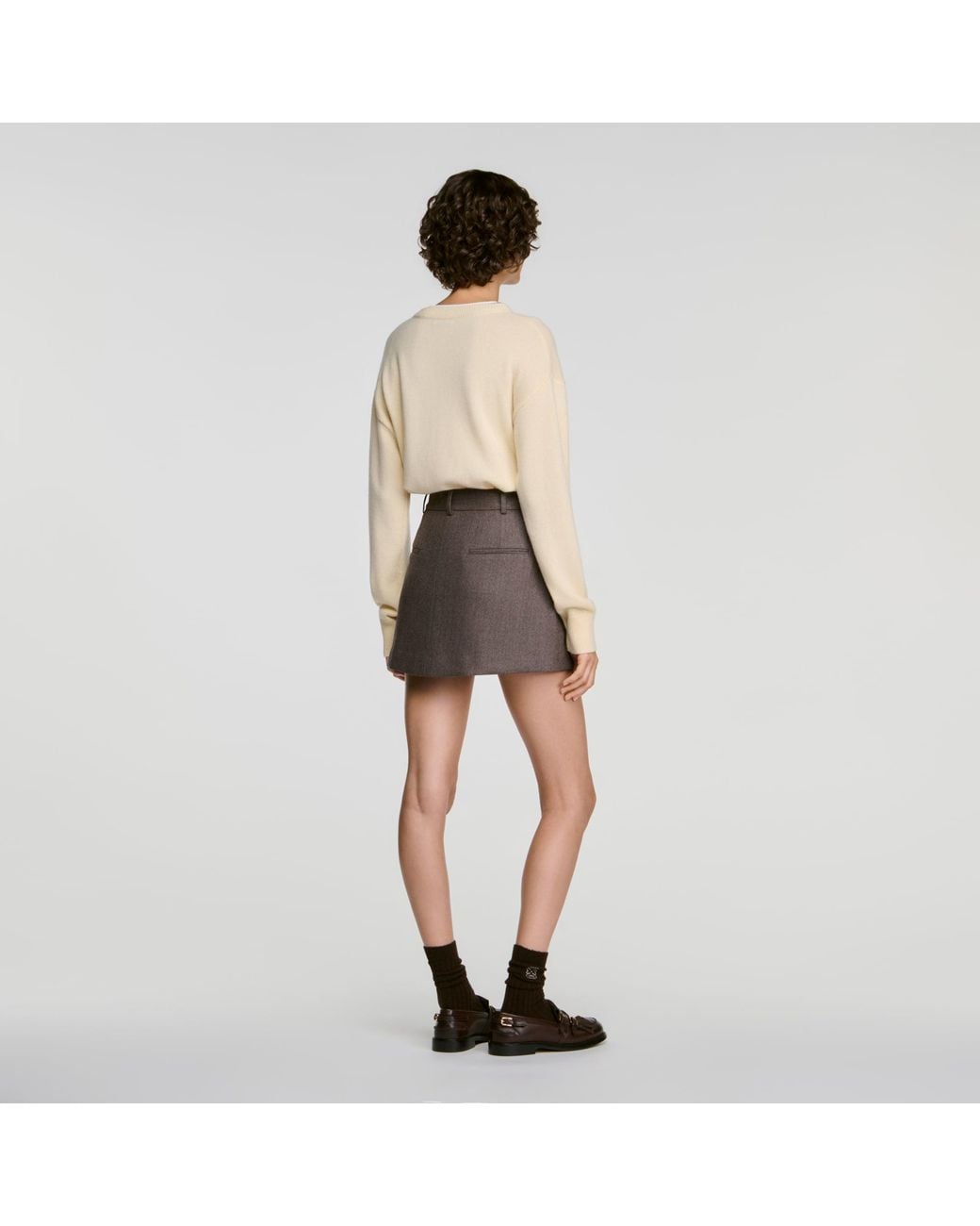 Sandro Multicolor Wool Skort