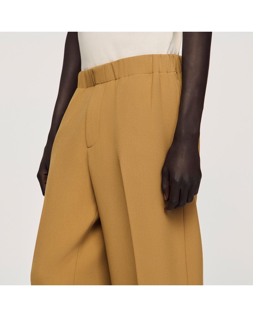 Sandro Natural Wide-Leg Trousers for men