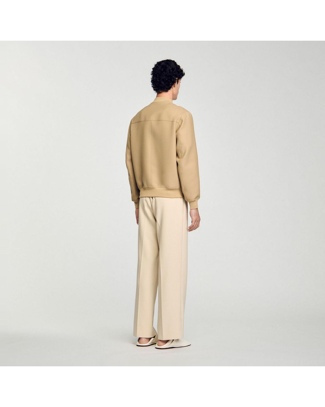 Blouson zippé Sandro pour homme en coloris Natural