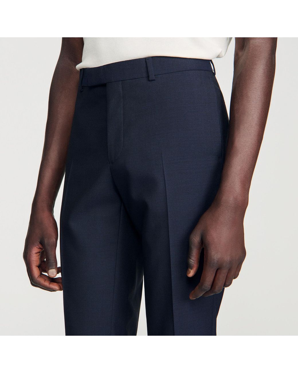 Sandro Blue Suit Trousers for men