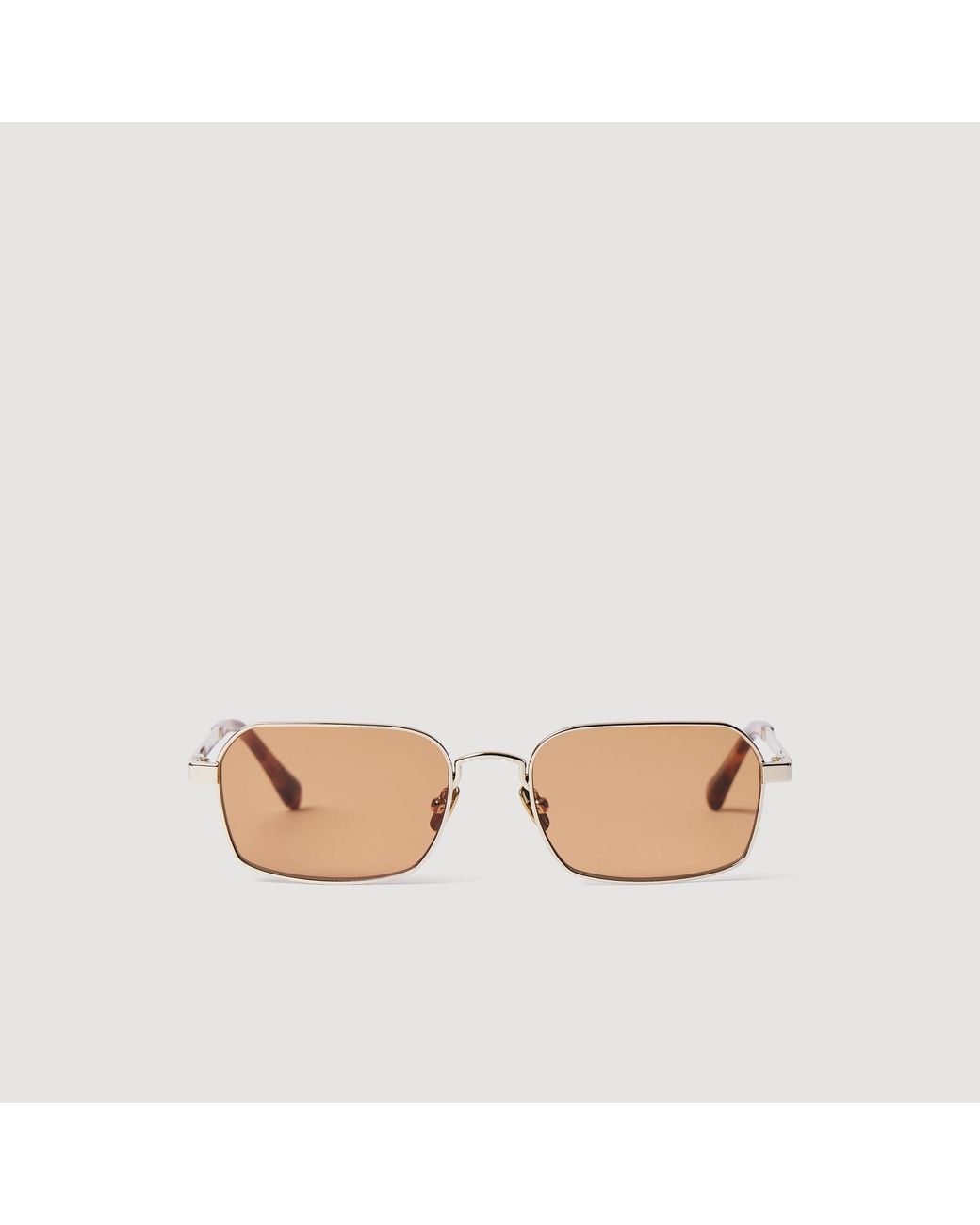 Sandro Pink Acetate And Metal Sunglasses